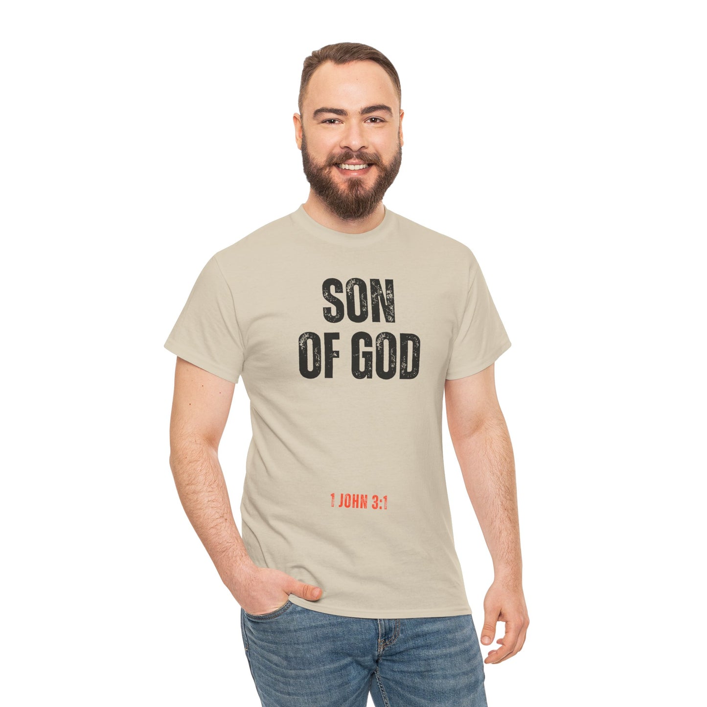 Son of God - Unisex Heavy Cotton Tee - Comfortable Christian T-Shirt