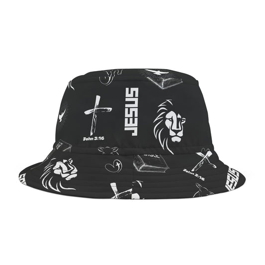 Black Trinity Bucket Hat