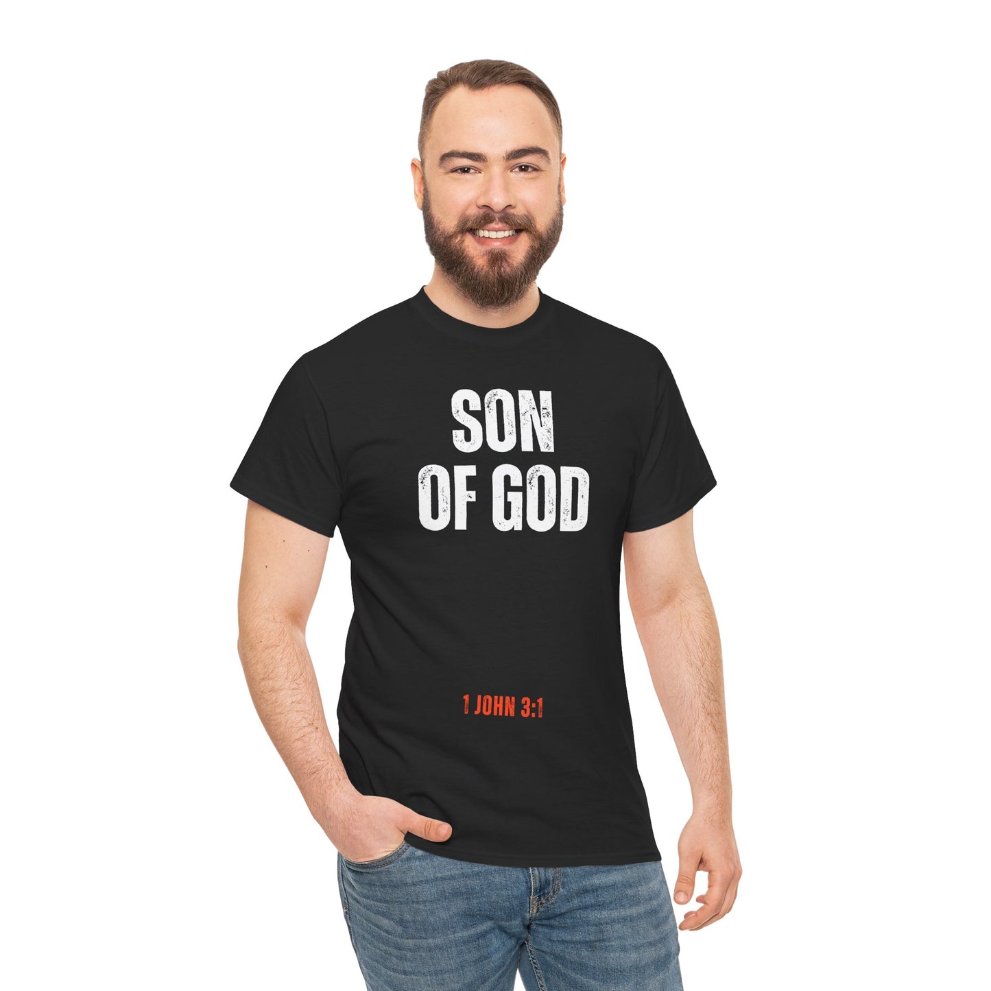 Son of God - Unisex Heavy Cotton Tee - Comfortable Christian T-Shirt