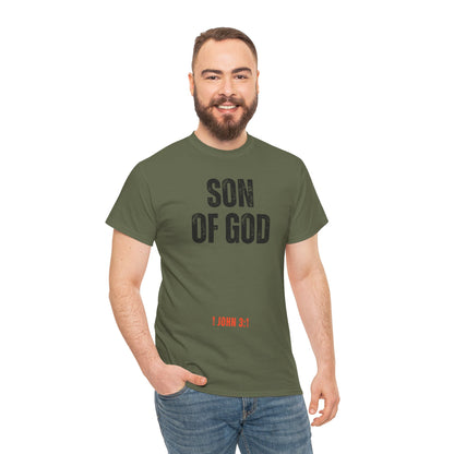 Son of God - Unisex Heavy Cotton Tee - Comfortable Christian T-Shirt