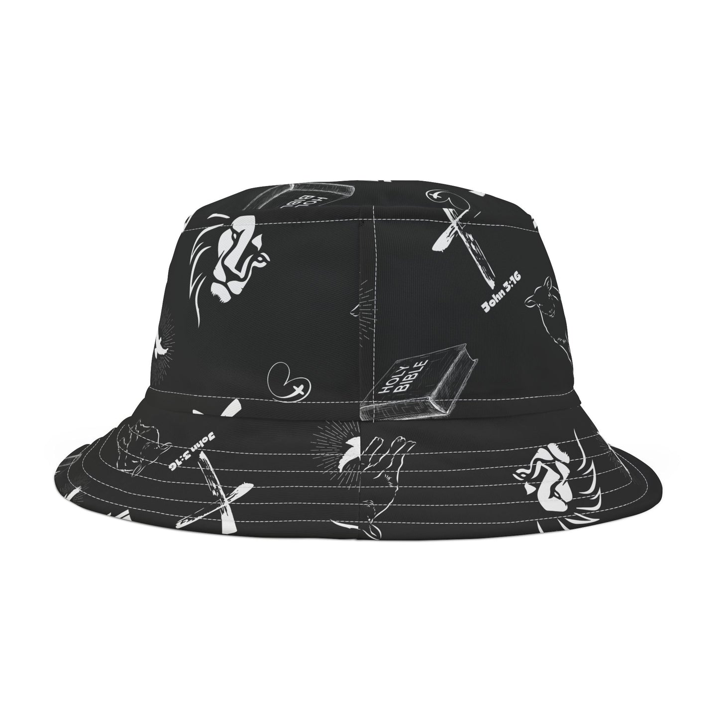 Black Trinity Bucket Hat