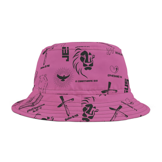 Pink Trinity Bucket Hat (AOP)