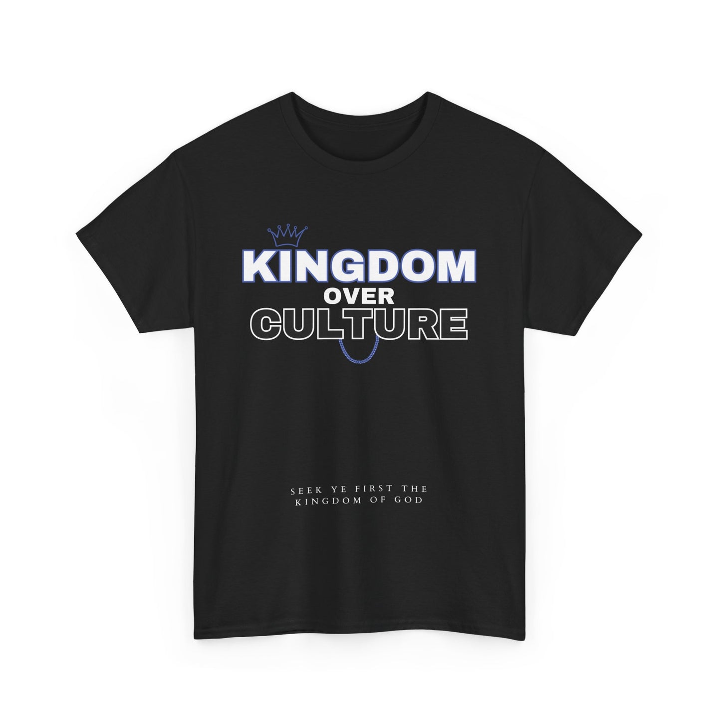 (Blue) Kingdom over Culture - Unisex Cotton Tee