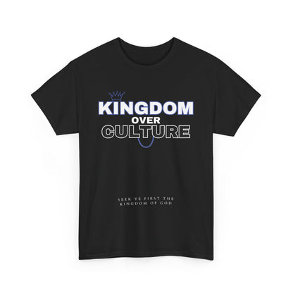 (Blue) Kingdom over Culture - Unisex Cotton Tee